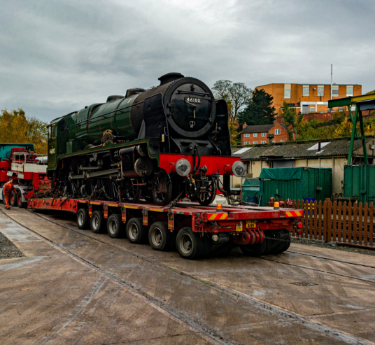 Train road haulage