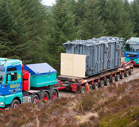 Modular Trailers used for transformer transport Modular Trailers used for transformer transport